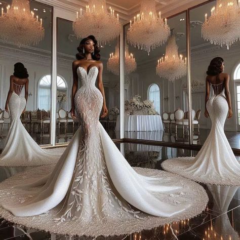 Nanice Weddings | Wedding dresses in Accra | A masterpiece of couture craftsmanship @nanice_weddings +233243622172 . . . . @weddingdresslookbook @weddingsonpoint @bridaldiaryy… | Instagram Destination Wedding Dress Black Women, Cinderella Wedding Dress Black Women, Bride In Wedding Dress, Couture Gowns Wedding, Elegant Glam Wedding Dress, Porsha Williams Wedding Dress, White Wedding Dress Black Women, Wedding Dresses For Black Women, Custom Wedding Dresses