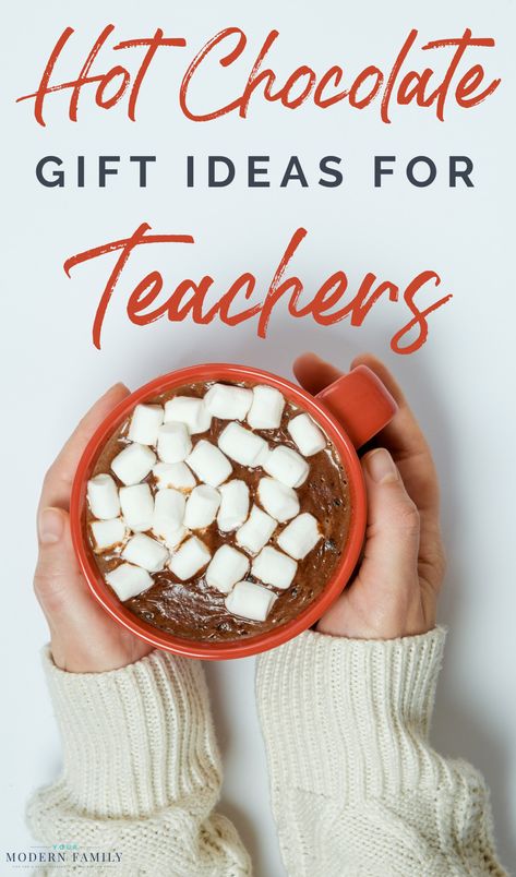 Teacher Hot-Chocolate Gift Coffee Gifts For Teachers, Hot Chocolate Gifts Ideas, Hot Choc Gift Ideas, Teacher Chocolate Gifts, Hot Chocolate Teacher Gift, Hot Chocolate Cup Gift Ideas, Hot Chocolate Mug Gift Ideas, Hot Chocolate Poem, Hot Chocolate Gift Bags