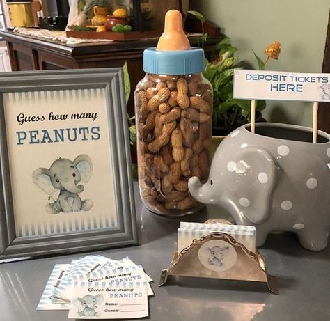 A Little Peanut Is On The Way, Baby Shower Elephant Theme Boy, Elephant Backdrop, Elephant Baby Shower Theme Boy, Elephant Baby Shower Centerpieces, Safari Baby Shower Boy, Elephant Centerpieces, Baby 2024, Elephant Baby Boy