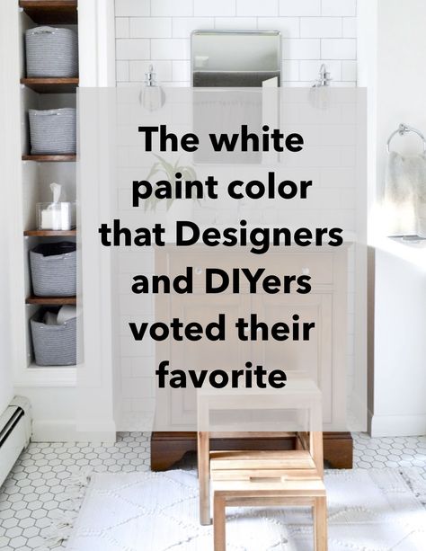 The top voted "favorite" white paint color for walls - interior designer/decorate professionals, DIYers and design curious followers all voted and the top choice was Benjamin Moore Chantilly Lace. Other favorites include Simply White, White Dove, Cloud Cover, Decorators White, China White, Steam, Oxford White, Sherwin Williams Alabaster, Snowbound, Pure White, Glidden Parchment White, Behr Ostrich. We have examples of rooms with the top choices and a trick on finding your perfect white. Cloud Cover Benjamin Moore, Oxford White Benjamin Moore, Favorite White Paint Colors, Benjamin Moore Chantilly Lace, Decorators White, White Sherwin Williams, Pure White Sherwin Williams, White Interior Paint, Sherwin Williams Alabaster