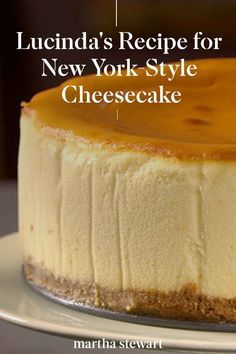 Ny Cheesecake Recipe, Fun Cheesecake Recipes, Basic Cheesecake, Perfect Cheesecake Recipe, Cheesecake Factory Recipes, Cheesecake Recipes Classic, New York Style Cheesecake, The Cheesecake Factory, Christmas Feast