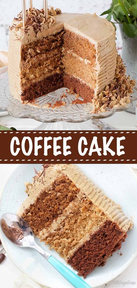 Cappuccino Birthday Cake, Coffee Flavor Cake Recipes, Coffee Flavoured Cake Recipes, Easy Mocha Cake, 4 Inch Birthday Cake Ideas, Coffee Cake Flavors, Latte Cake Recipes, Moka Cake Recipe, Sponge Cake Flavours