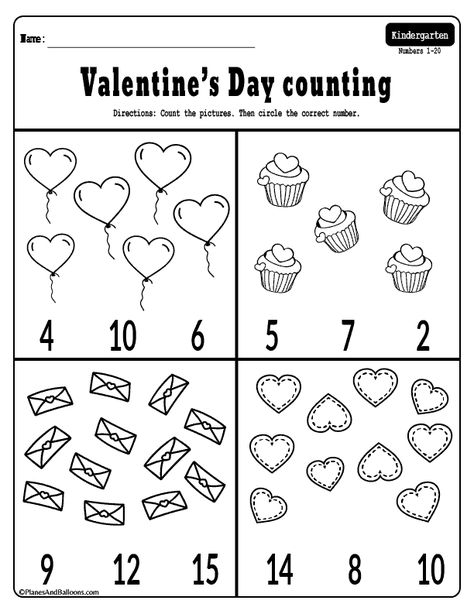 Valentine Math Preschool Free Printable, February School Activities, Valentine’s Day Worksheets Kindergarten, Valentine’s Day Daycare Activities, Valentines Math Worksheets Preschool, Pre K Worksheets Free Printables Valentines Day, Preschool Valentines Worksheets Free, Valentine Color By Number Free, Valentines Day Kindergarten Activities