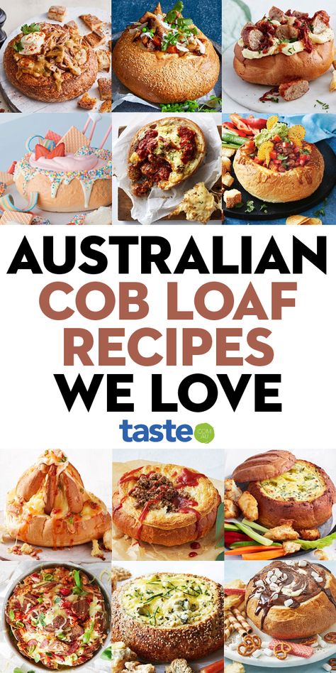 Cobb Loaf Dip, Cob Dip, Cobb Loaf, Cob Loaf Dip, Bread Dips, Cob Bread, Cob Loaf, Aussie Food, Fairy Bread