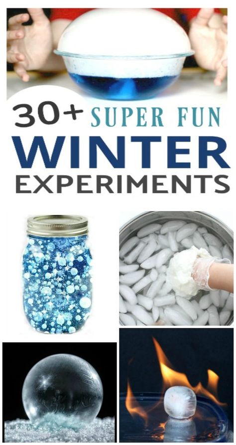 30+ Winter science experiments for kids #winterscienceexperiments #scienceforkids #scienceexperimentskids #winteractivitespreschool #growingajeweledrose #activitiesforkids Winter Science Experiments For Kids, Winter Stem Activities For Kids, Winter Science Projects, Fun Experiments For Kids, Winter Science Activities, Winter Stem Activities, Christmas Science Experiments, Winter Science Experiments, Series Ideas