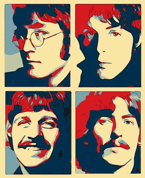 Beatles Pop Art, Beatles Painting, Beatles Party, Beatles Wallpaper, Beatles Graphic, Arte Punk, Beatles Art, Hope Poster, Rock Posters