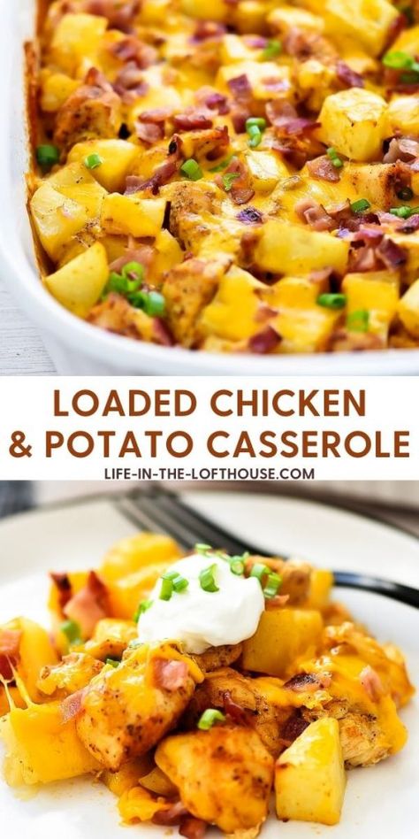 Chicken Dinner Potatoes, Easy And Simple Chicken Recipes, Casserole Recipes Freezable, Recipes That Use A Lot Of Potatoes, Easy Chicken Casserole Healthy, Spring Meal Ideas Dinners, Chicken And Potatoes Casserole Recipes, Most Popular Dinner Recipes Top 10, Meal Ideas For 2 People Easy Recipes