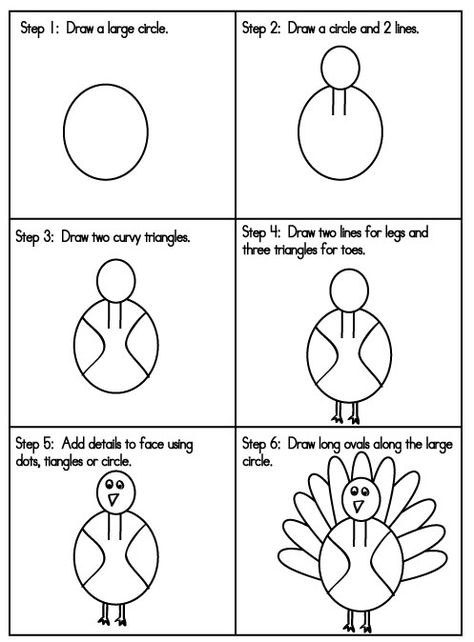 How-to-Draw-a-Turkey Thanksgiving Handprints, Storm Activities, Drawing Turkey, Draw A Turkey, Preschool Thanksgiving, Art Docent, November Ideas, Thanksgiving Kindergarten, Thanksgiving School