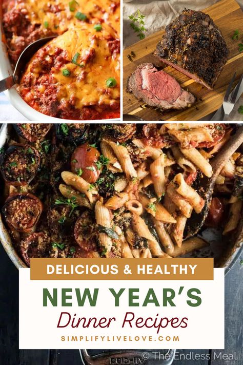 Delicious and Healthy New Year's Dinner Recipes Nye Dinner Ideas, New Year's Eve Dinner, Nye Dinner, Healthy New Year, New Years Eve Food, New Years Dinner, New Years Eve Dinner, One Pot Meal, New Year's Eve Recipes