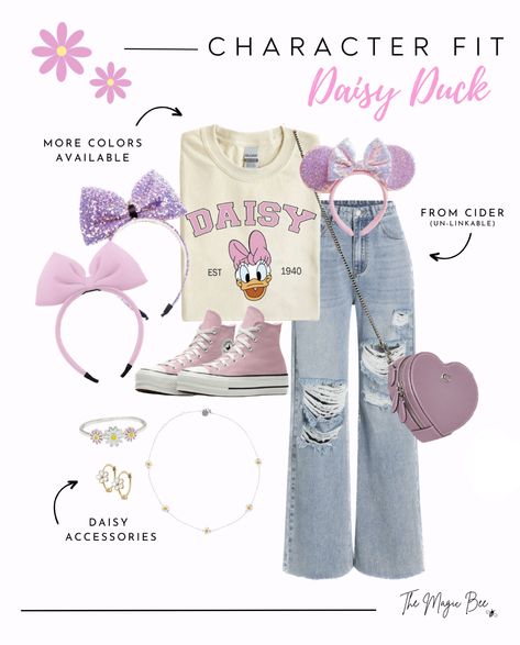 Shop Daisy Duck Sweatshirt Vintage … and other curated products on LTK, the easiest way to shop everything from your favourite creators. Disney Pjs Aesthetic, Disney Trips Outfits, Disney Outfits For February, Teen Girl Disney Outfits, Disney Accessories Outfit Ideas, Disney Teen Outfits, Themed Disney Outfits, Disney In February Outfits, Disneyland Bounding Outfits