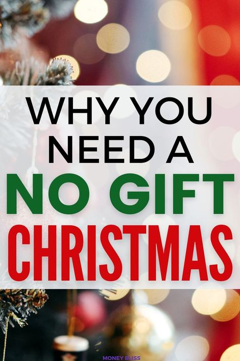 Christmas Category Gifts, Christmas Ideas Other Than Gifts, No Gifts For Christmas, Christmas Without Gifts Ideas, Christmas Gifting Ideas For Family, Gift Free Christmas Ideas, Fun Family Christmas Traditions Gift Exchange, Christmas Alternatives To Gifts, Christmas With No Presents