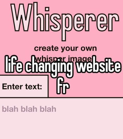 whisper, whisperer website Whisper Font Website, How To Create A Whisper, Click On This Pin To Get The Whisper Font, Whisper Website Link, Websites If Your Bored, Whisper Maker Website, Whispers Website, Click This Pin For The Whisper Font, Websites For Games