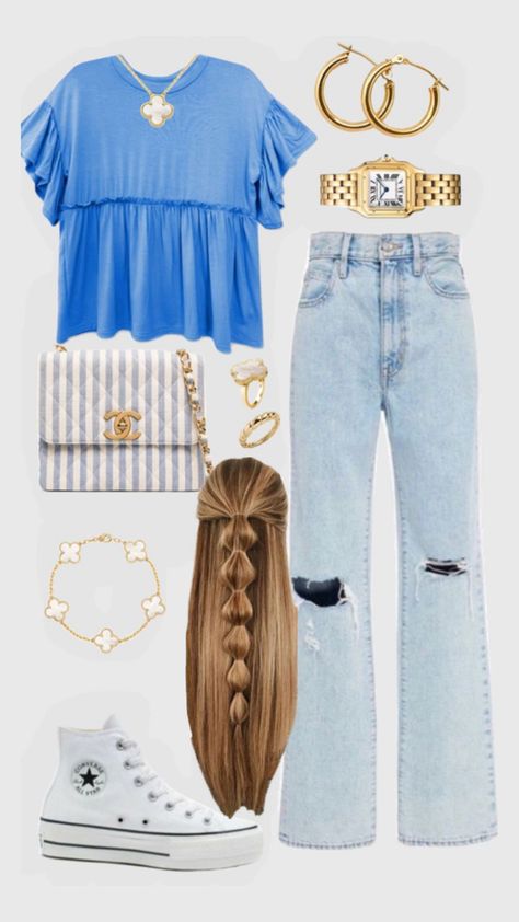 Cute Fall Outfits For Church, Summer School Outfits Aesthetic, Cute Trending Outfits, Outfit Inspo For Church, What To Wear To Graduation Ceremony, What To Wear To Church In Summer, 80 Degree Weather Outfits Summer, Everyday Outfits Jeans, What To Wear For Picture Day