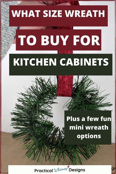 Wreath On Kitchen Cabinet Door, Kitchen Cabinet Door Wreaths, Small Christmas Wreaths For Kitchen Cabinets, Hanging Wreaths On Double Doors, Small Wreaths For Kitchen Cabinets, Small Wreaths On Kitchen Cabinets, Christmas Wreaths In Kitchen Cabinets, Kitchen Cabinet Wreath Ideas, Kitchen Cabinet Wreaths Christmas Diy