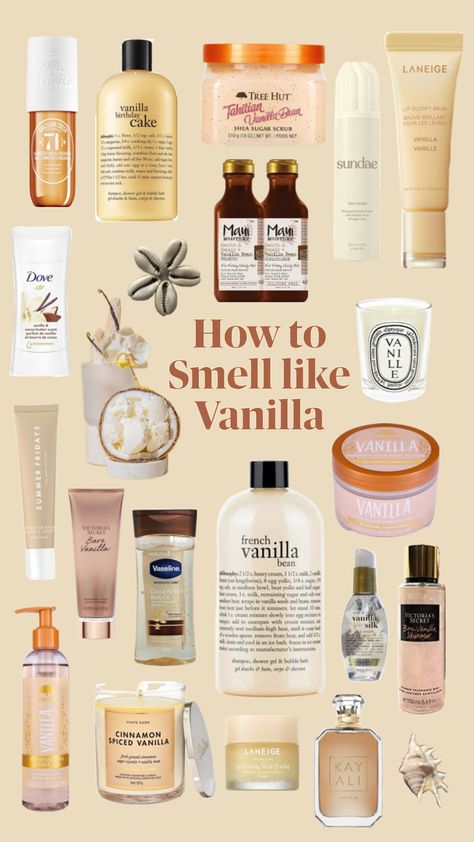 How to smell like vanilla #vanillasmell #beauty #makeup How To Be A Vanilla Girl, How To Smell Like Vanilla, To Smell Like Vanilla, Fragrance Vanilla, Smell Like Vanilla, Vanilla Scents, Vanilla Smell, Vanilla Color, Beauty Routine Checklist