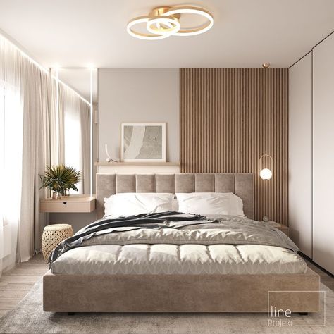 Small Bedroom Contemporary Design, Modern Contemporary Bedroom Minimalist, Sophisticated Modern Bedroom, Sleek Bedroom Ideas Modern, Minimal Bedroom Lighting, Modern Luxury Small Bedroom Design, Minimal Style Bedroom, Organic Morden Bedroom, Small Luxe Bedroom