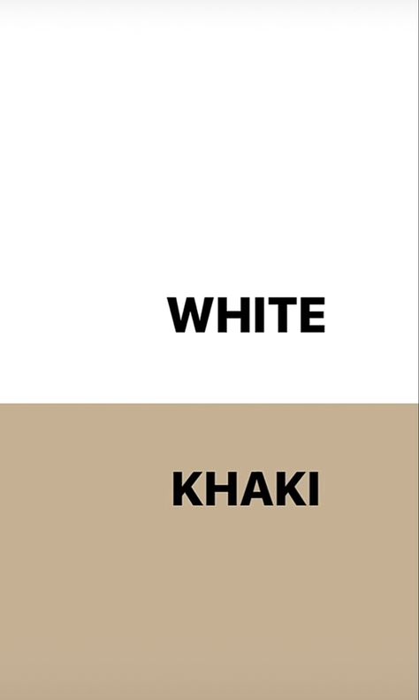 Off White Colour Combination Dress, White Color Combinations Outfit, Khaki Color Combination Outfit, White Khaki Outfit, Color Combination With Brown, Color Combos For Outfits, Clothes Color Combinations, Colour Combinations Clothes, Outfit Color Combos