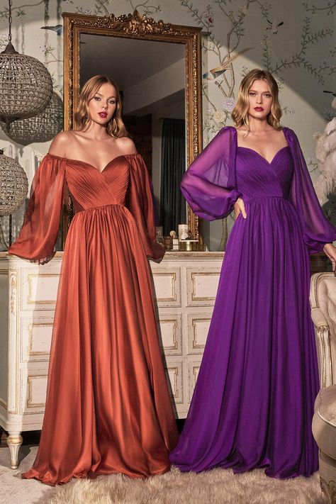 Classy Evening Dress, Elegant Evening Dresses Long, Long Sleeve Chiffon Dress, Cinderella Divine, Unique Prom Dresses, Long Sleeve Evening Dresses, Gown Prom, فستان سهرة, Chiffon Gown