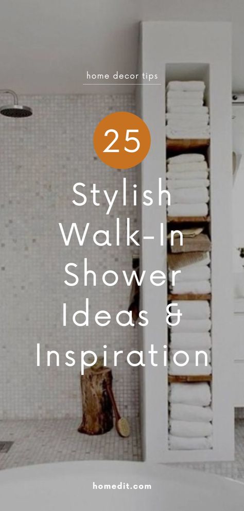 Looking for walk-in shower ideas for your bathroom makeover? Explore 12 chic options for your modern bathroom design and interior plans. Whether you're considering small bathroom walk-in showers, half-wall designs, wall-no-door setups, or showers with benches, we've got the inspiration for your remodel! Shower With 3/4 Wall, Glass Less Shower Walk In, Shower Door Ideas Walk In, Diy Walk In Shower Remodel, Shower Under Eaves, Modern Bathroom Design Small Shower Tiles, Small Bathroom Walk In Shower Ideas Pony Wall, Shower Cubby Ideas Built Ins, Bathtub In Front Of Shower Wall