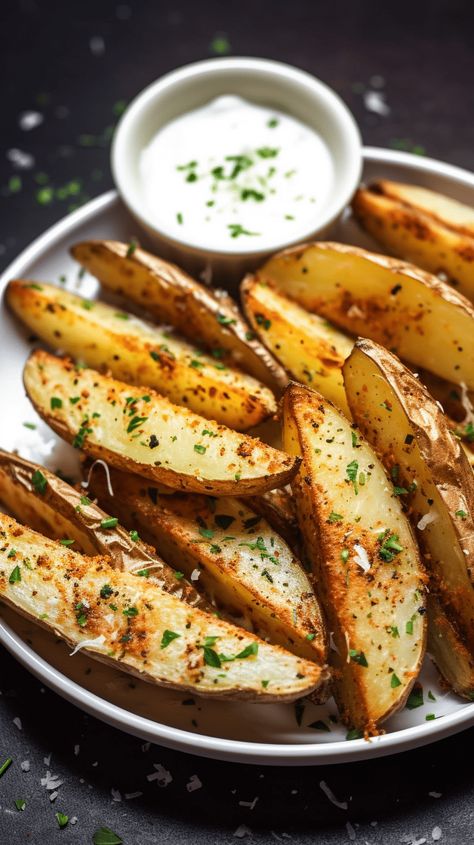 Magic Lemon Cobbler, Potato Wedges Crispy, Cheesy Potato Wedges, Baked Garlic Parmesan Potato Wedges, Lemon Cobbler, Garlic Parmesan Potato Wedges, Potatoes Wedges, Parmesan Potato Wedges, Crispy Potato Wedges