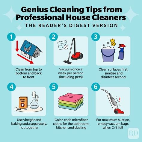 42 Professional Cleaning Tips for Every Room in the House Best House Cleaning Tips, House Inspection Cleaning Checklist, Cleaning Tips And Hacks, Cleaning Houses For Money, Tips For Cleaning House, Hoarder Cleaning Tips, How To Clean House, Cleaning House Tips, Clean House In One Hour