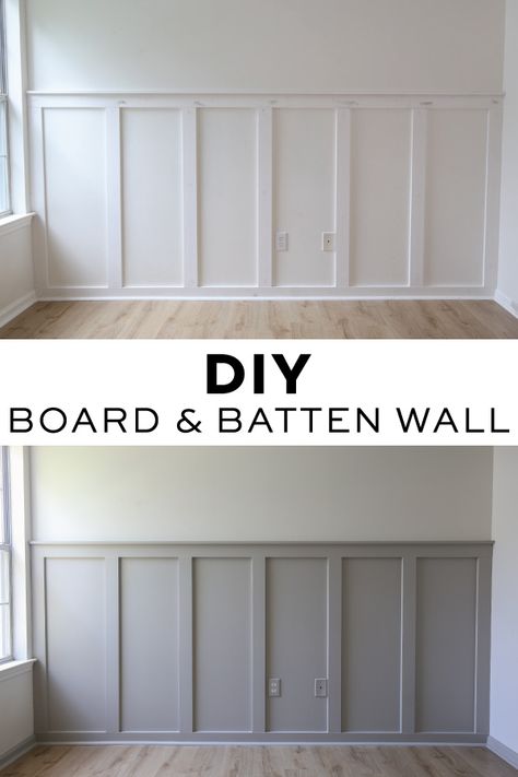 Diy Board And Batten Wall, Board And Batten Accent Wall, Batten Accent Wall, Diy Board And Batten, Batten Wall, Board And Batten Wall, Board And Batten, Design Del Prodotto, Wainscoting