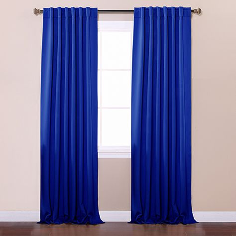 Royal Blue Curtains, Curtain Colors, Insulated Window Treatments, Blackout Window Treatments, Blue Curtains, Cool Curtains, Coban, Kids Curtains, Custom Drapes