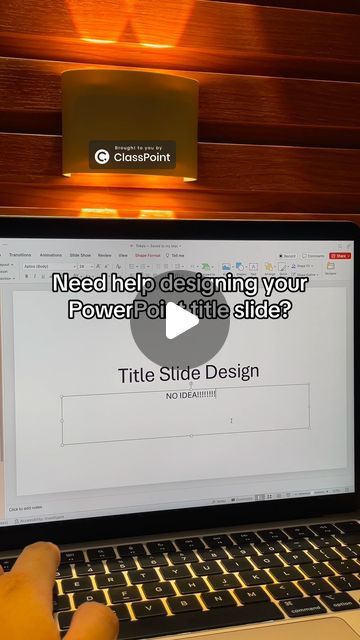 25K views · 2K likes | ClassPoint on Instagram: "Oh, nothing much.. just a creative yet easy way to design your PowerPoint title slide 🤭 #PowerPoint #powerpointdesign #powerpointpresentation" Title Slide Powerpoint Design, Powerpoint Ideas For School, Presentation Title Slide Design, Powerpoint First Slide Design, Presentation Title Slide, Cool Powerpoint Ideas, Powerpoint Introduction Slide, Powerpoint Title Slide Design, Powerpoint Ideas Creative