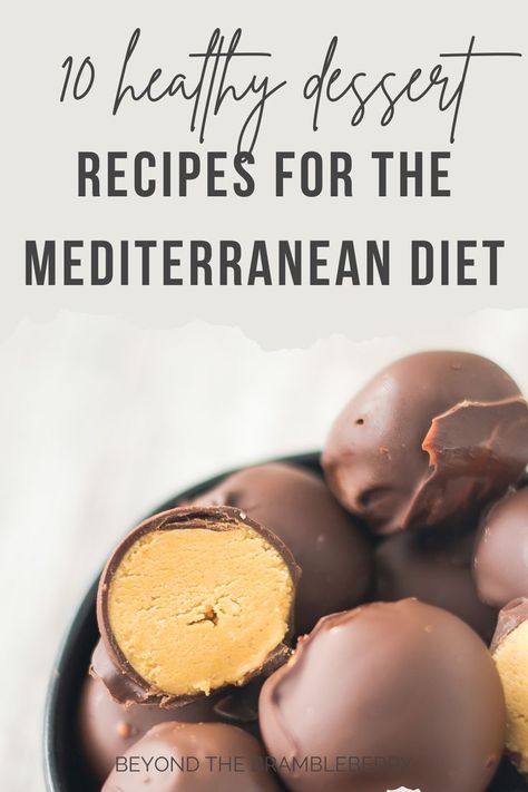 In this blog post, I’m sharing my favorite healthy desserts that are perfect if you are following the Mediterranean diet. - mediterranean diet for beginners | mediterranean diet meal plan | mediterranean diet recipes | weight loss recipes | clean eating recipes | healthy dessert recipes | gluten free recipes | dairy free recipes | meal prep recipes | low carb recipes Mediteranian Vegetarian Recipes, Mediterranean Diet Overnight Oat Recipes, Mediterranean Diet For Hormones, Meteranian Diet Snacks, Healthy Mediterranean Diet Desserts, Mediterranean Diet Recipes Gluten Free Low Carb, Mediterranean Diet Sweet Recipes, Medditeranean Diet Desserts, Mediterranean Cookie Recipes