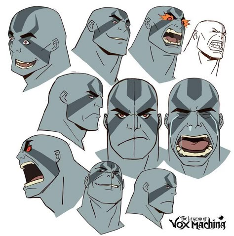 Legend Of Vox Machina Concept Art, Vox Machina Concept Art, Phil Bourassa Art, Vox Machina Character Design, Phil Bourassa Character Design, Character Head Turnaround, Grog Vox Machina, Vox Machina Grog, Barbarian Tattoo