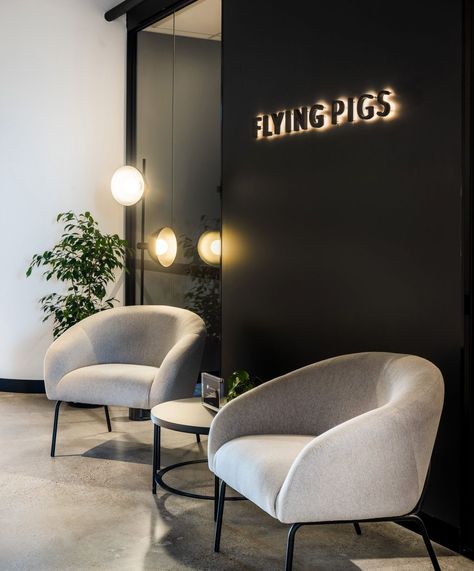 📍 Flying Pigs Office Project

Featured in this project is the Solace Lounge Chair, a perfect choice for office waiting areas, hotel lounges, or hospitality spaces. 
It features a modern design with various leg colour options like Matt Black, Brushed Matt Bronze, and Brushed Matt Gold, ensuring a seamless match with any decor. 

📸 @canopyfitouts

#commercialfurniture #officefitout #levelfurnituresolutions #officedesign #commercialfitout #officefitout #commercialstyling #officedecor Office Lounge Area Design, Office Waiting Area, Waiting Area Design, Office Reception Chair, Office Lounge Area, Modern Contemporary Office, Chair For Office, Waiting Room Design, Office Fitout