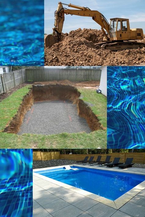 Diy Inground Pool How To Build, Diy Swimming Pool Homemade, Diy Underground Pool, Budget Friendly Pool Ideas, Cheap Inground Pool Ideas, Diy Inground Pool Do It Yourself, Inground Pools On A Budget, Diy Pool Ideas Homemade, Inexpensive Pool Ideas