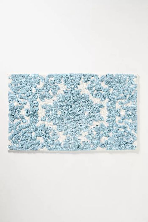 Bathmats, Bathroom Rugs & Bath Runners | Anthropologie College Bathroom, Boho Bath Mat, Bath Runner, Dorm Bathroom, Blue Bathroom Decor, Cute Bath Mats, College Bedroom, Blue Bath Mat, Dorm Room Inspiration