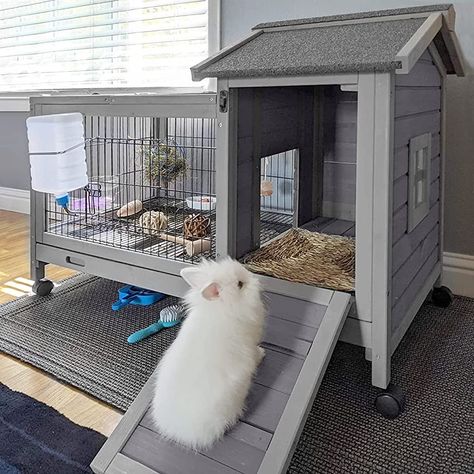 Rabbit Cage Setup, Diy Bunny Hutch, Rabbit Cage Indoor, Indoor Bunny House, Rabbit Playground, Rabbit Cages Outdoor, Diy Bunny Cage, Indoor Rabbit House, Diy Rabbit Cage