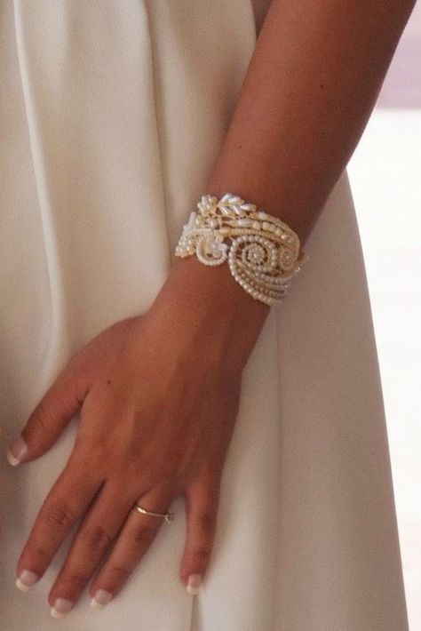 Wedding Cuff Bracelet, Lace Cuff Bracelet, Pearl Wedding Jewelry, Bridal Cuff, Bridal Bracelet Pearl, Pearl Bracelet Wedding, Pearl Cuff Bracelet, Wedding Cuff, Embroidered Jewelry