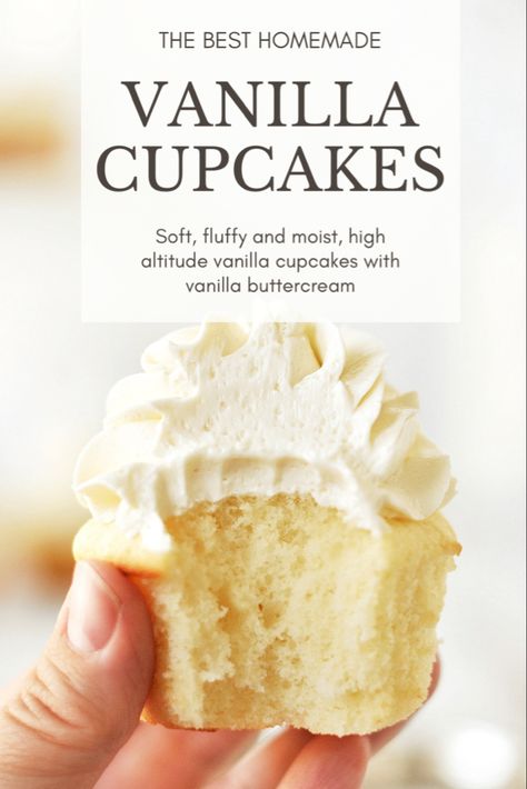 Soft Moist Vanilla Cupcake Recipe, Vanilla Cupcakes Buttercream Frosting, Preppy Kitchen Vanilla Cupcakes, Vanilla Cupcakes With Vanilla Buttercream Frosting, Soft Fluffy Cupcake Recipe, Vanilla Bean Cupcakes Moist, Light Fluffy Vanilla Cupcakes, Vanilla Cake Recipe Cupcakes, Fluffy White Cupcake Recipe