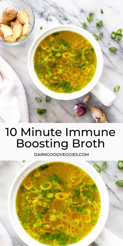 Garlic Immunity Soup, Immune Boosting Bone Broth, Easy Immune Boosting Soup, Immune Soup Recipes, Gut Broth, Bone Broth Sipping Recipes, Soup Recipes Gut Health, Drinking Broth Recipes, Medicinal Soup Recipes