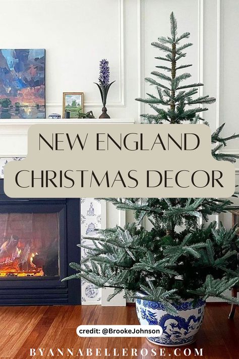 coastal christmas, christmas decor, coastal Christmas decor, beachy christmas decor, New England style, New England aesthetic, New England cottage, New England farmhouse, christmas decor ideas for living room, christmas decorations, indoor christmas decorations, natural Christmas, neutral christmas, neutral Christmas decorations, decorate for christmas, decorating ideas, decor tips see it all here: https://byannabellerose.com/insanely-pretty-new-england-christmas-decorations-to-inspire-you/ Traditional Farmhouse Christmas Decor, English Christmas Cottage, Early American Decorating New England, Traditional English Christmas Decor, East Coast Christmas Decor, New England Christmas Tree, New England Christmas Decor, Christmas In The Hamptons, English Country Christmas Decor