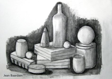 Drawing Class 7 Still Life Pencil Shading, Still Life Sketch, Shading Drawing, Life Sketch, Observational Drawing, Pencil Shading, Object Drawing, Pencil Drawings Easy, Gacha Edits