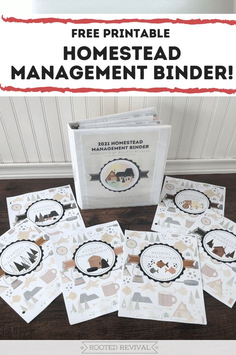 2021 Homestead Management Binder #homestead #management #printable #printables #free #homesteading Survival Binder Free Printables, Homesteading Organization, Homemaking Binder Free Printables, Homesteading Printables, Farm Management Printables, Free Homestead Printables, Profitable Homestead, Homestead Binder Free Printable, Homesteading Binder