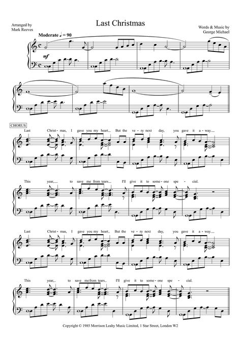 Last Christmas Piano Sheet Music, Christmas Piano Sheet Music, Popular Piano Sheet Music, Piano Tutorials Songs, Music Printables, Popular Christmas Songs, Piano Chords Chart, Hymn Sheet Music, Classical Sheet Music