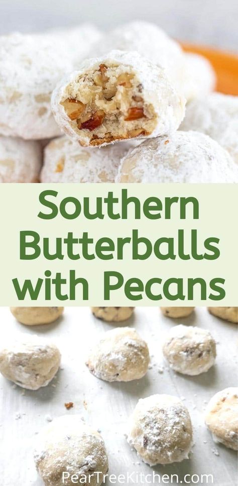 Buttery Snowball Pecan Cookies, Pecan Butter Balls Christmas Cookies, Butter Pecan Snowballs, Pecan Butter Balls Recipe, Pecan Wedding Cookies, Nut Balls Cookies, Buttery Pecan Shortbread Cookies, Wedding Shortbread Cookies, Butter Pecan Snowball Cookies