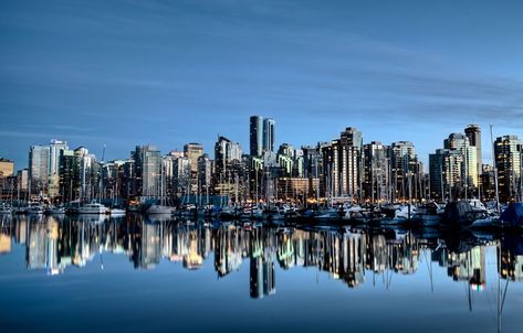 Vancouver Skyline Canada - Fine Art Photography Vancouver Skyline, Vancouver City, Columbia City, Canada Map, Stanley Park, Black Background Images, Vancouver British Columbia, Columbia Pictures, World Cities