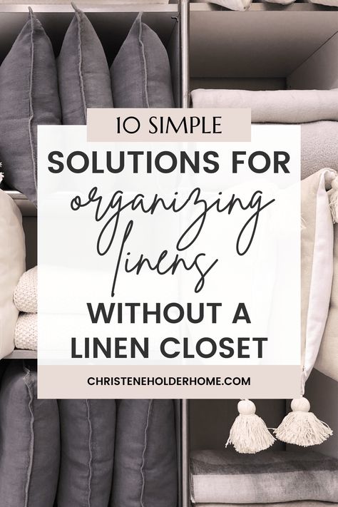 Small Linen Closet Organization, Store Sheets, Small Linen Closets, Linen Closet Storage, Sheet Storage, Organizing Linens, Storing Towels, Organized Bed, Diy Organizer