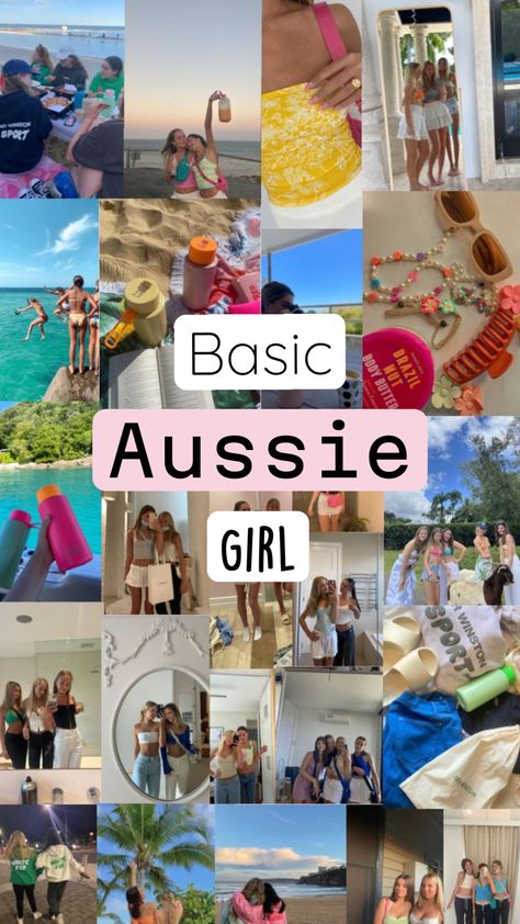 Basic Aussie girl!! #aesthetic #basicaussiegirl Basic Aussie Girl Aesthetic, Aussie Girl Aesthetic, Basic Aussie Girl, Basic Aussie, Aussie Girl, Basic Girl, Summer Pictures, Sport Girl, Girl Room