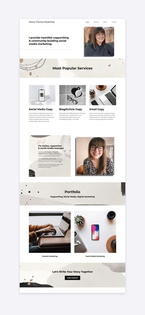 21 Freelance Writer Website Examples to Help Create Yours & Get Clients Wix Mobile Website Design, Content Writer Portfolio Sample, Seo Specialist Portfolio, Freelance Website Inspiration, Copywriting Website Design, Writers Website Design, Writer Portfolio Website, Wix Design Inspiration, Content Writing Portfolio