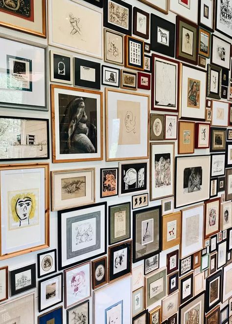 Canvas Wall Collage, Stairway Gallery, Stairway Gallery Wall, Hallway Gallery Wall, Gallery Wall Staircase, Family Gallery Wall, Gallery Wall Ideas, Kitchen Gallery Wall, Picture Gallery Wall