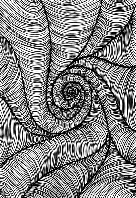 Repetition Drawing Ideas, Line Repetition Art, Repetition Art Design, Cool Line Drawings Doodles, Bohemian Drawings Sketches, Doodle Art Black Background, Zentangle Line Art, Repetitive Doodles, Watercolor Mosaic Painting