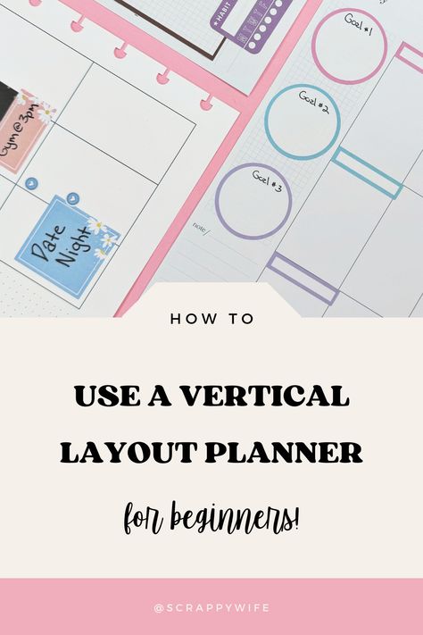 Sharing some planner tips today! 📝✨ With so much space and flexibility the vertical planner layout is perfect for organizing everything in one spread. Watch my new video How to Use a Vertical Planner || Planner Basics || Tips & Tricks to learn more!#  planneraddict #plannercommunity #planninggoals #plannerinspo #organizedlife #organization #plannersetup #productivityhacks Happy Planner Vertical Layout Ideas, Vertical Layout Planner, Basic Planner, Planner Setup, Happy Planner Layout, Planner Layouts, Planner Vertical, Vertical Planner, Ways To Organize