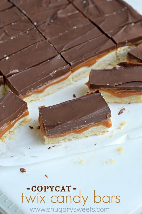 Homemade Twix Bars Recipe, Fantasy Bakery, Twix Recipe, Peppermint Patty Recipe, Homemade Twix Bars, Cannabutter Recipe, Candy Bar Recipe, Fabulous Desserts, Twix Bars